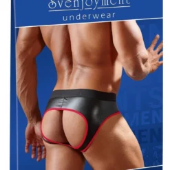 Sven Joyment Underwear Neoprene Jock In Zwart / Rood Van Svenjoyment Underwear -Fetisj Mode Accessoires Winkel or 2120216 red neoprene jock in black red sizes s xl 27155