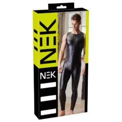 Men's Matte Look & Mesh Jumpsuit By NEK -Fetisj Mode Accessoires Winkel or 21503361701 05 1