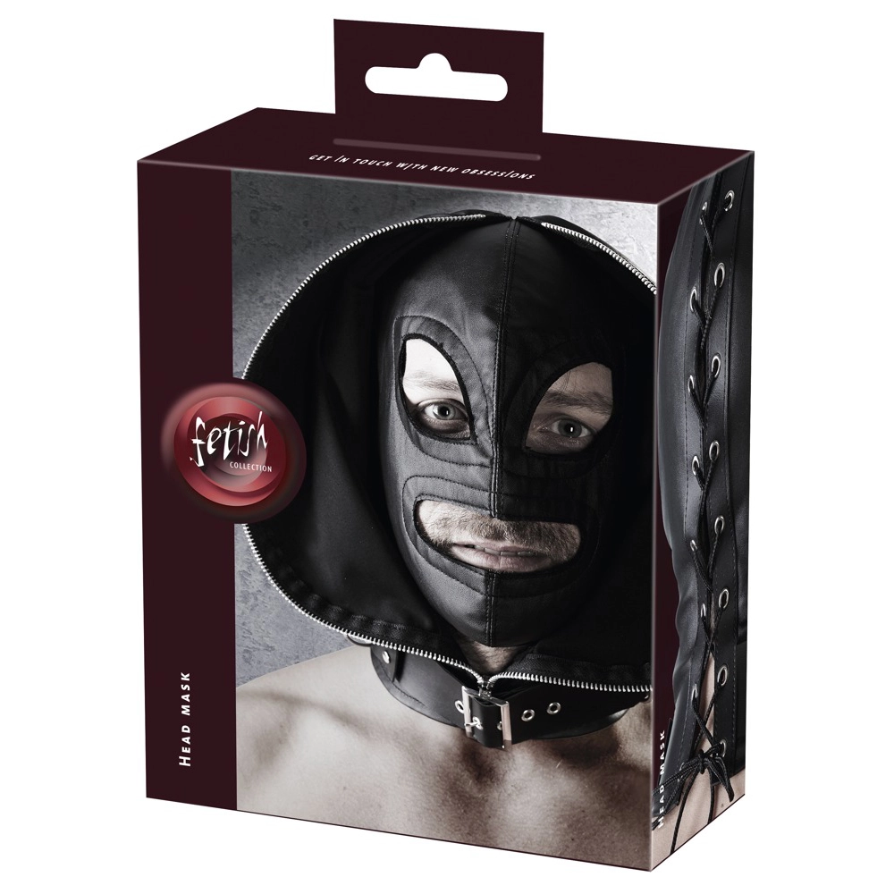 Imitatie Leder Dubbel Masker Van Fetish Collection 5 Imitatie Leder Dubbel Masker Van Fetish Collection - Afbeelding 5