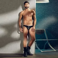 Heren Lak Slip Van Black Level -Fetisj Mode Accessoires Winkel or 2890445 03 1