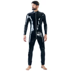Men's Vinyl Catsuit By Black Level