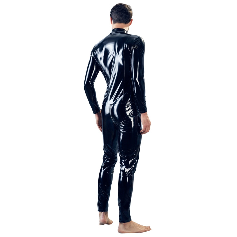Men's Vinyl Catsuit By Black Level 2 Men's Vinyl Catsuit By Black Level - Afbeelding 2