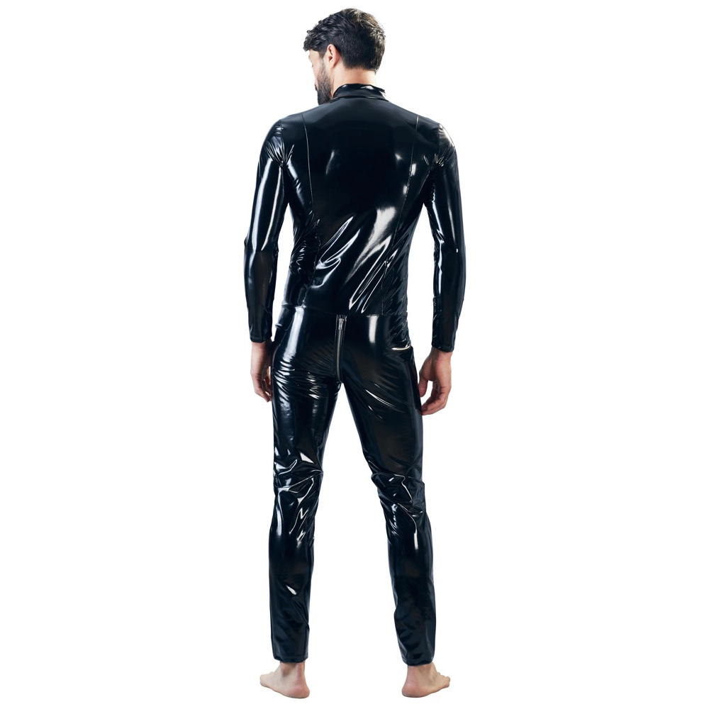 Men's Vinyl Catsuit By Black Level 3 Men's Vinyl Catsuit By Black Level - Afbeelding 3