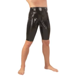 Late-X Fetish Wear Latex Heren Shorts Van Late-X