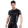 Late-X Fetish Wear Unisex Zwart Latex Shirt Van LATE-X