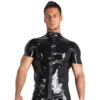 Late-X Fetish Wear Latex Shirt Met Rits Van Late-X