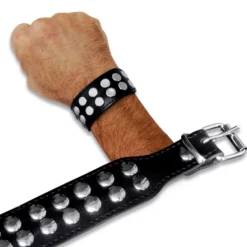 Saxos BDSM Toys Lederen Armband Met Studs Van Saxos