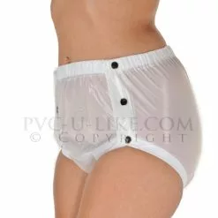 PVC ABDL Broekje Van PVC-U-LIKE -Fetisj Mode Accessoires Winkel pa56wht1 1 2