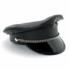 Rimba Fetish Police Cap With Chain In S/M & M/L