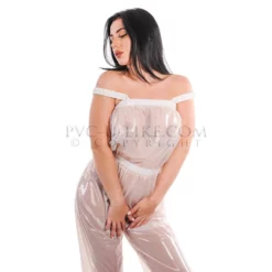 PVC Dungaree Suit By PVC-U-LIKE -Fetisj Mode Accessoires Winkel pul ab28 wht1 03