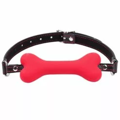 MAE-Toys Silicone Bone Gag Rood