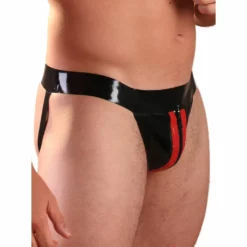 Honour Fetish Wear Latex Jock Met Ritssluiting En Strepen Van Honour 8 Honour Fetish Wear Latex Jock Met Ritssluiting En Strepen Van Honour -Fetisj Mode Accessoires Winkel red2 1
