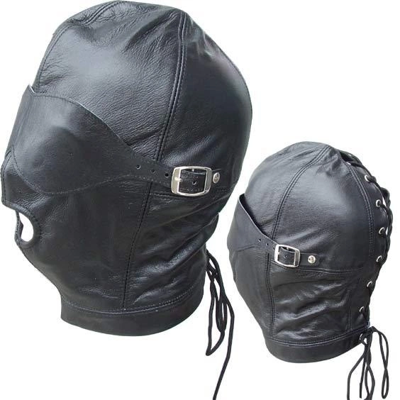 Lederen Hoofdmasker Met Afneembare Mondknevel, Mond En Blinddoek Van Rimba #7575 4 Lederen Hoofdmasker Met Afneembare Mondknevel, Mond En Blinddoek Van Rimba #7575 - Afbeelding 4