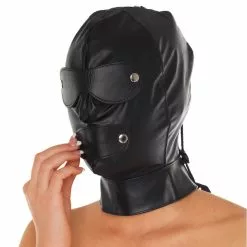 Lederen Masker Van Rimba #7577 -Fetisj Mode Accessoires Winkel ri 7577 leather full face head mask 23557 1