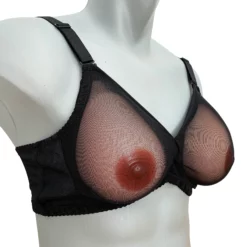 Zwarte Transparante Crossdressing - Travestie BH Van Hansamu -Fetisj Mode Accessoires Winkel sheer pocket bra 04
