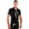 Honour Fetish Wear Latex Overhemd Met Korte Mouwen Van Honour