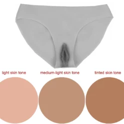Hansamu Crossdresser Panty Silicone Fake Vagina Briefs -Fetisj Mode Accessoires Winkel silicon vagina slip colors 2