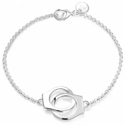 Verzilverde Handboeien Armband Van MAE-Wear