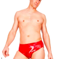 Klassieke Herenslip Van Latexa Van Hoogwaardig Rubber Van Latexa -Fetisj Mode Accessoires Winkel slip 1104 red