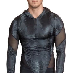 Snake Skin Pattern Shirt By NEK -Fetisj Mode Accessoires Winkel snake shirt nek 21615671711 1