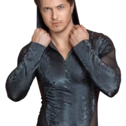 Snake Skin Pattern Shirt By NEK -Fetisj Mode Accessoires Winkel snake shirt nek 21615671731