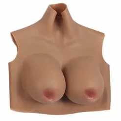 Hansamu Crossdressers Silicone Breast Forms - Pull-On Vest Style -Fetisj Mode Accessoires Winkel tinted 1
