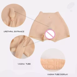 Hansamu Transseksuele Volledige Siliconen Vagina Broek Met Vagina Katheter Sleeve -Fetisj Mode Accessoires Winkel vagina briefs inside